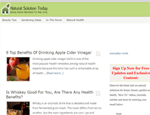 Tablet Screenshot of naturalsolutiontoday.com